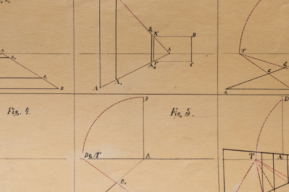 1904 perspectivische Gerade 32x50