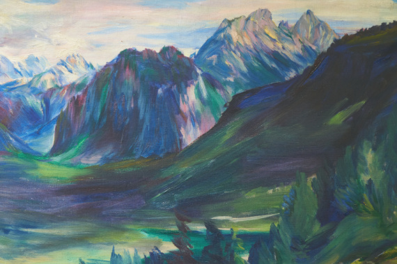 1925 Blick vom Kranzberg nach Süden II 58x79